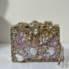 #RoseDiadem #PinkLuxuryClutch #FiligreeHandbag