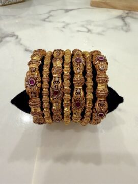 Ruby Bangle Set